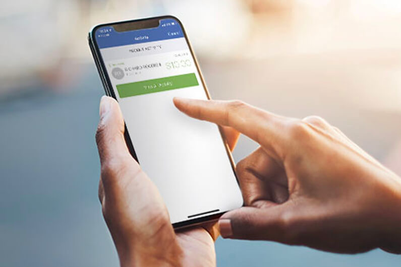 hands holding a smartphone