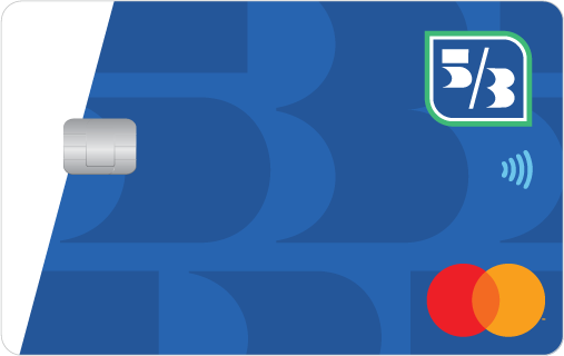 Dark blue Secured Credit Card Mastercard from Fifth Third Bank. 
